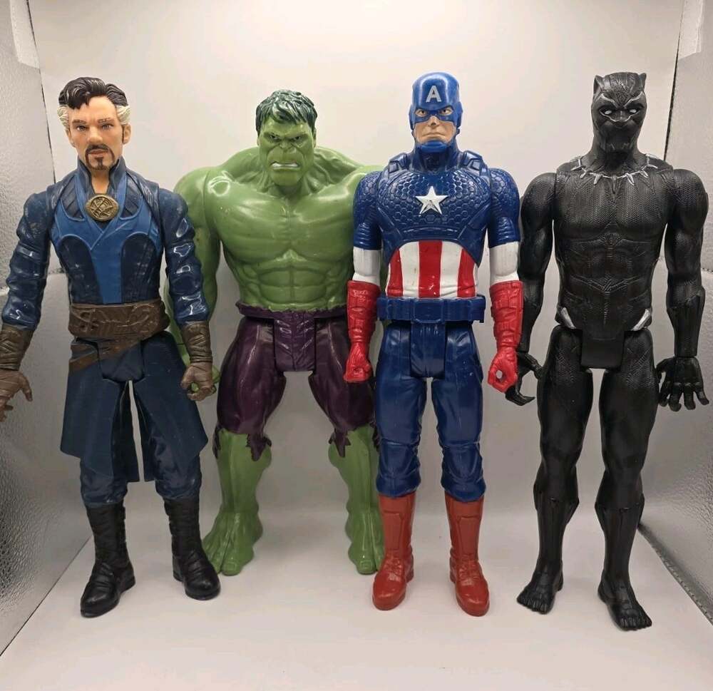 12 Inch Marvel Hulk Captain America Doctor Strange Black Panther Titan Hero